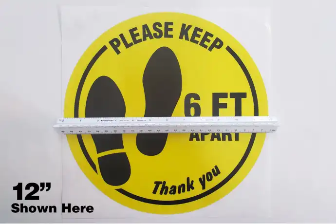 Social Distancing Floor Decals