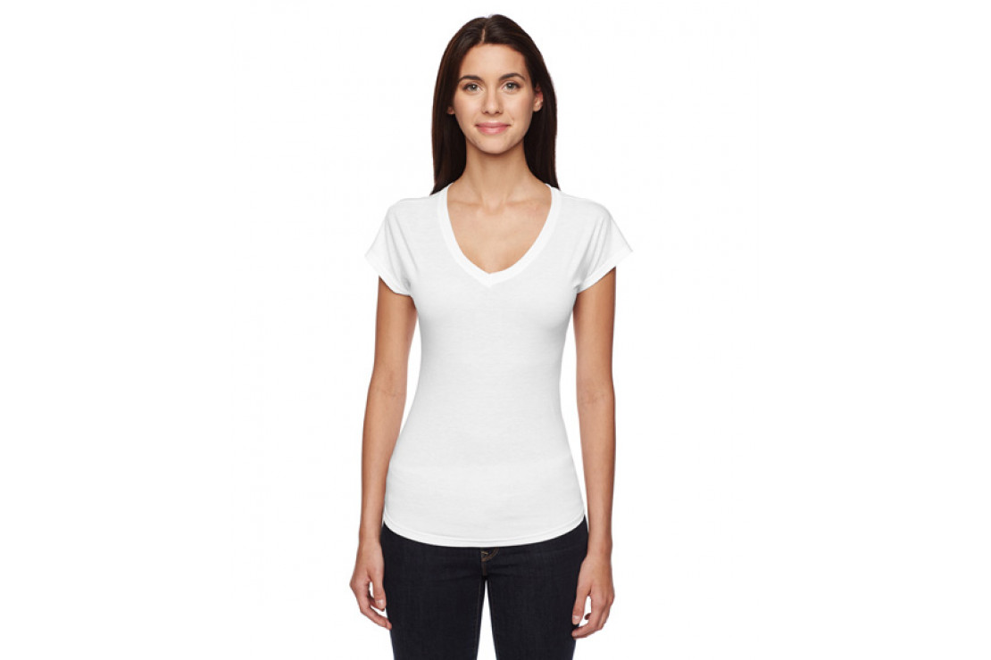 Anvil 6750 Ladies Tri-blend V-Neck T-Shirt