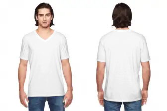 Anvil 6752 Mens Tri-blend V-Neck T-Shirt