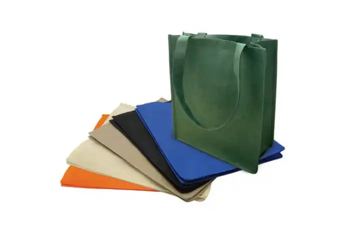 Economy Non-woven Medium Sized Tote Bags With Gusset