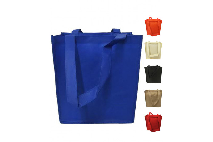 Economy Non-woven Medium Sized Tote Bags With Gusset