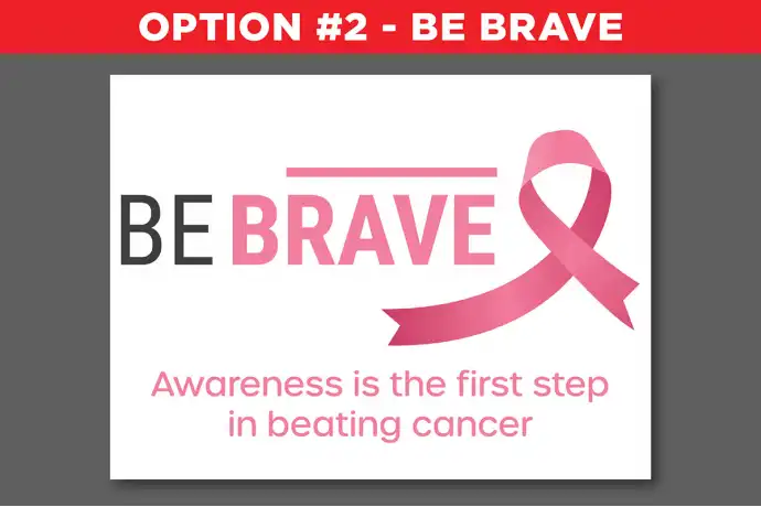 Breast Cancer Awareness Yard Signs - 24" x 18"