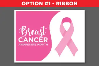 Breast Cancer Awareness Yard Signs - 24" x 18"