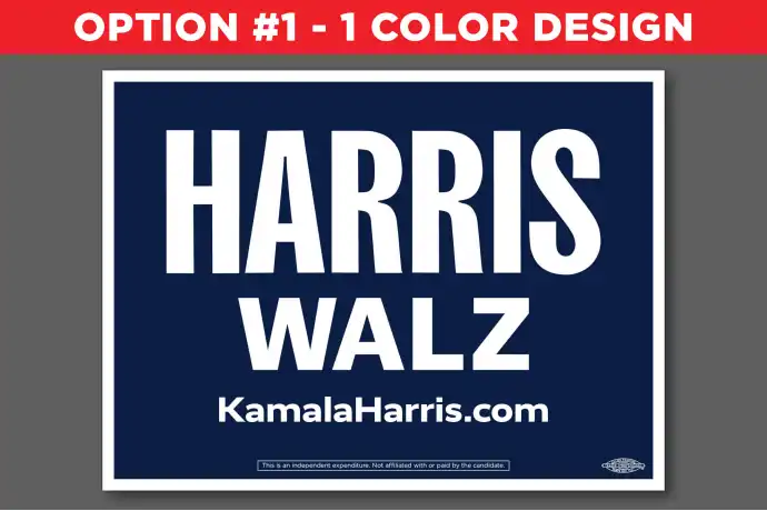 Kamala Harris  Walz Presidential Campaign Political Yard Signs | Best Price