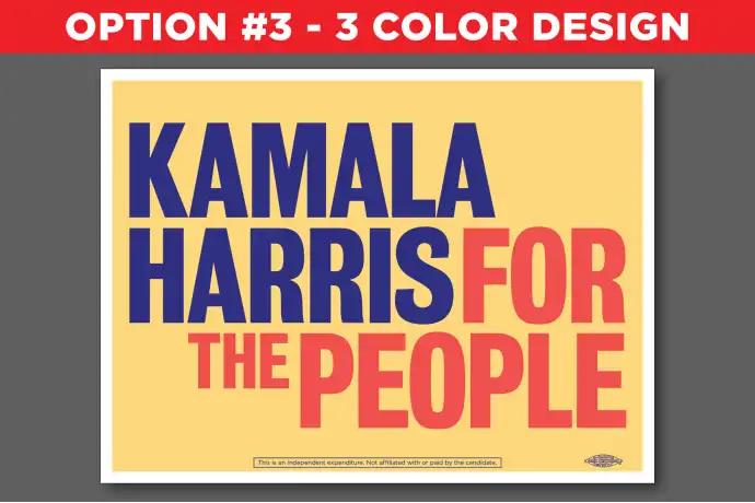Kamala Harris  Walz Presidential Campaign Political Yard Signs | Best Price