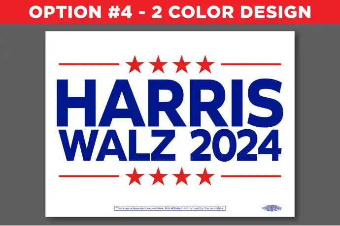Kamala Harris  Walz Presidential Campaign Political Yard Signs | Best Price