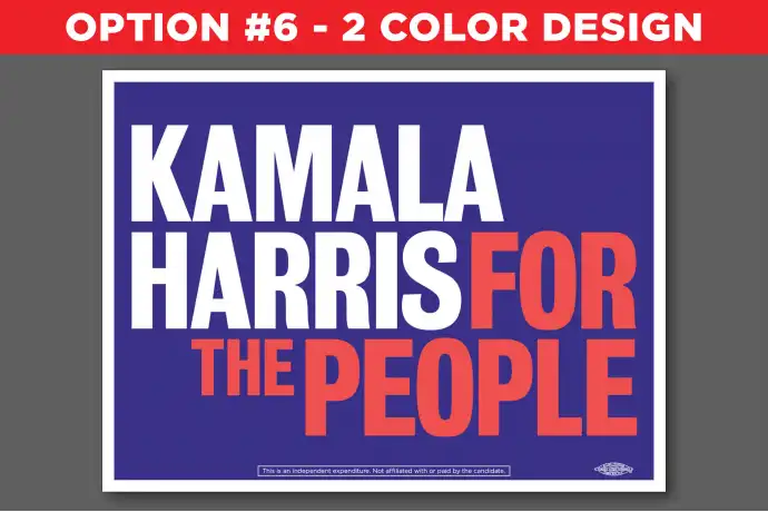 Kamala Harris  Walz Presidential Campaign Political Yard Signs | Best Price