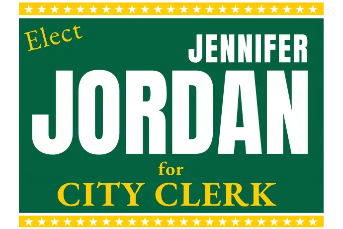 City Clerk Election Campaign Yard Signs | Best Price