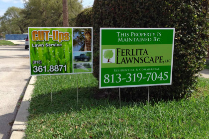 Custom Outdoor Lawn Signs